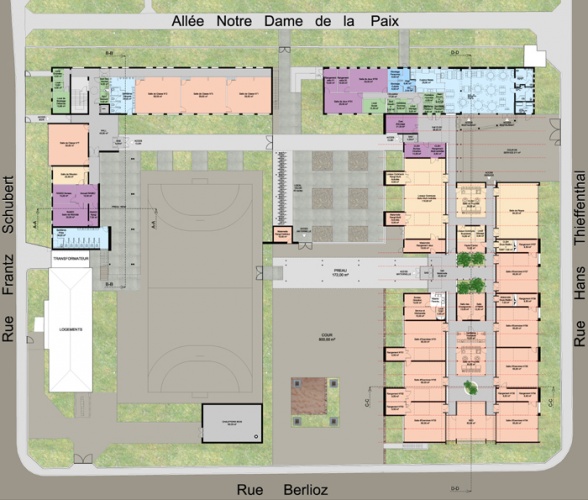 Extension et restructuration d'une ecole lmentaire : Wimpfeling 04